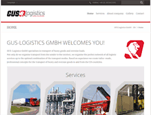 Tablet Screenshot of gus-logistics.com